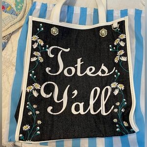 Draper James Denim Tote With Dust Cover